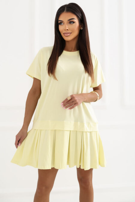 Sukienka Model RV-SK-A1229.10P Light Yellow - Rue Paris