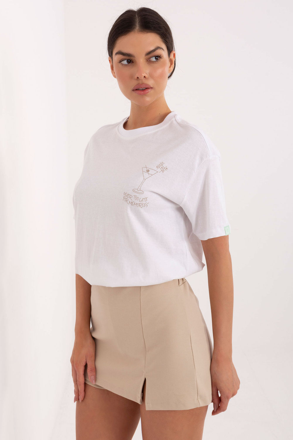Tshirt Damski Model D12022M02842A White - Factory Price - obrazek 3