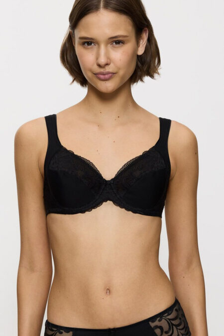 Biustonosz Soft Model Modern Lace+Cotton W02 10213069-0004 212725 Black - Triumph