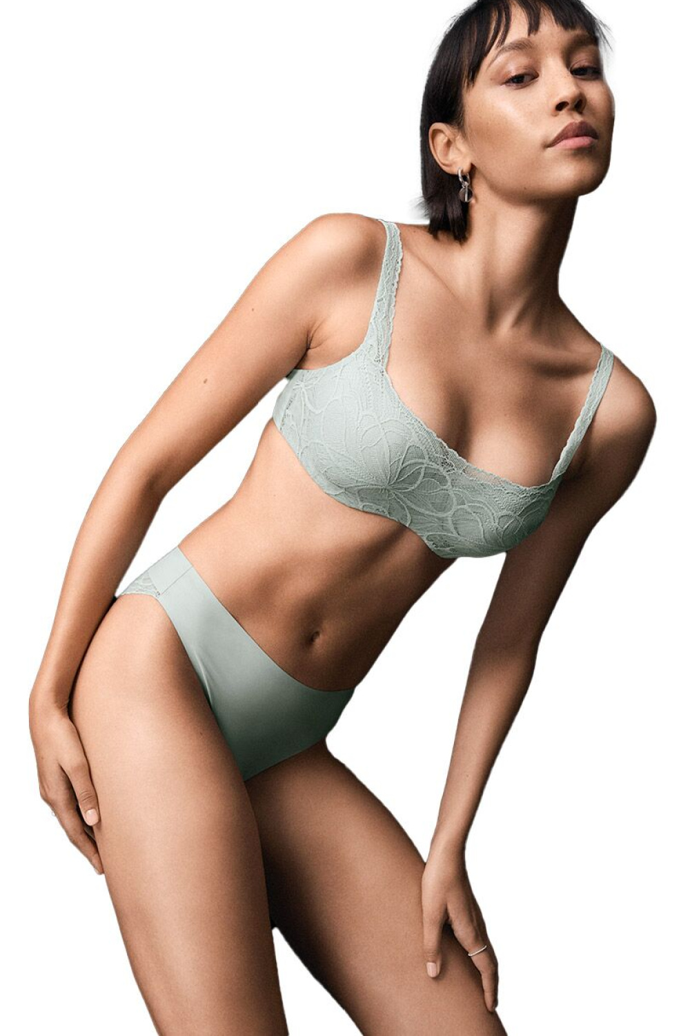 Figi Model Body Make-Up Illusion Lace Highleg Tai 10219711-7329 195566 Pistacja - Triumph - obrazek 3