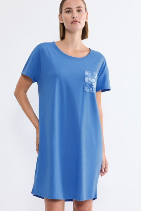 Koszulka nocna Koszula Nocna Model NIGHTDRESSES 10225066-005J 230968 Blue - Triumph