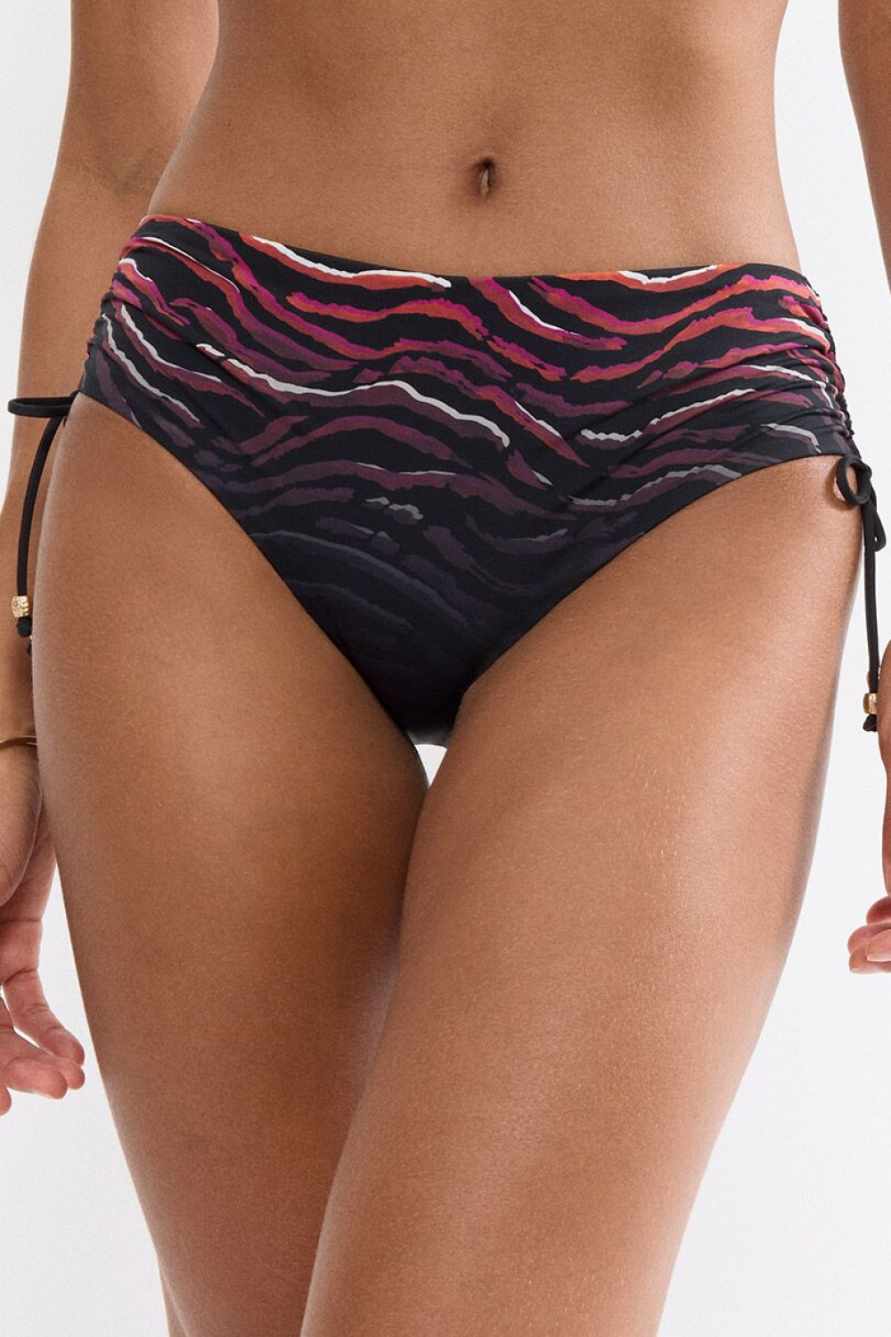 Kostium dwuczęściowy Figi Kąpielowe Model Summer Wild 10227253-M004 232525 Black/Pink - Triumph