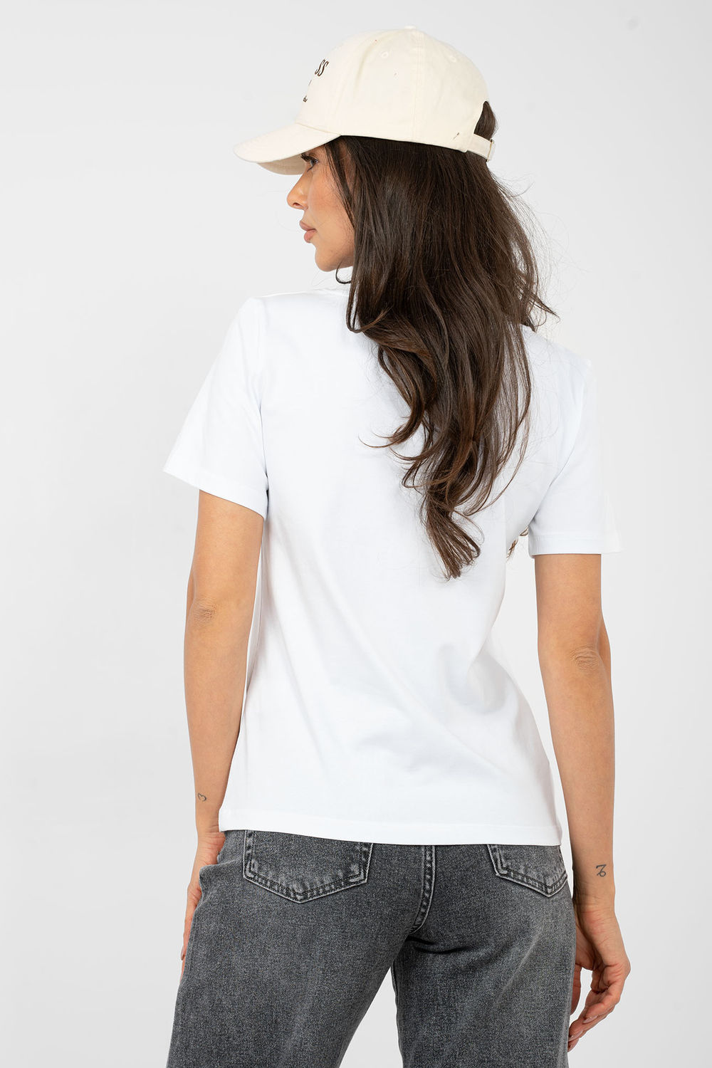 Tshirt Damski Model RV-TS-A1095.33 White - Rue Paris - obrazek 3