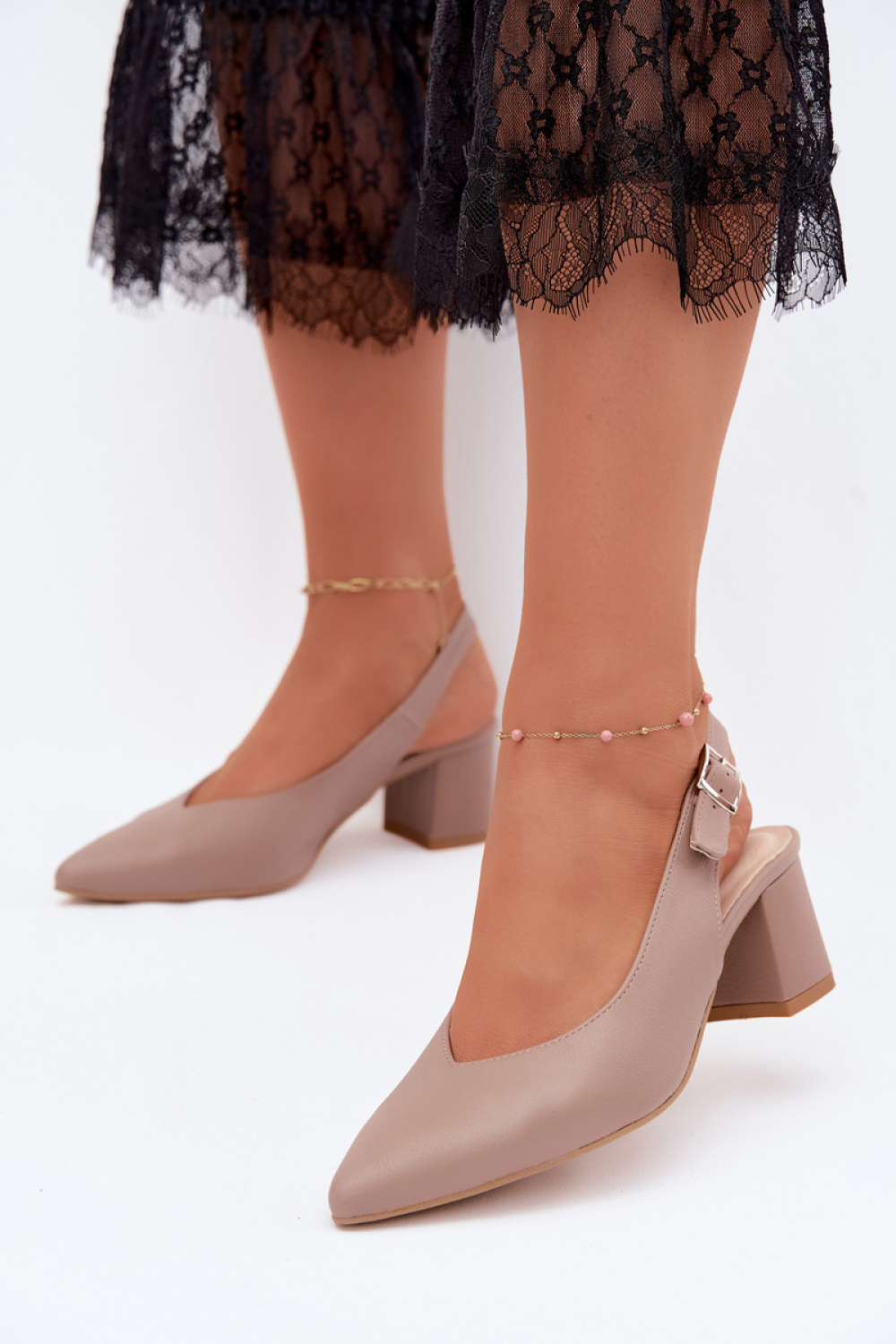 Sandały Model Zazoo 1122 Taupe - Step in style - obrazek 3