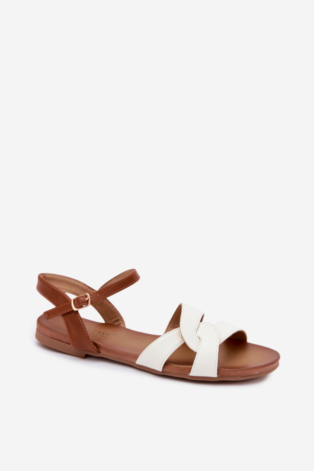 Sandały Model S.Barski KV51-022 White/Brown - Step in style - obrazek 2