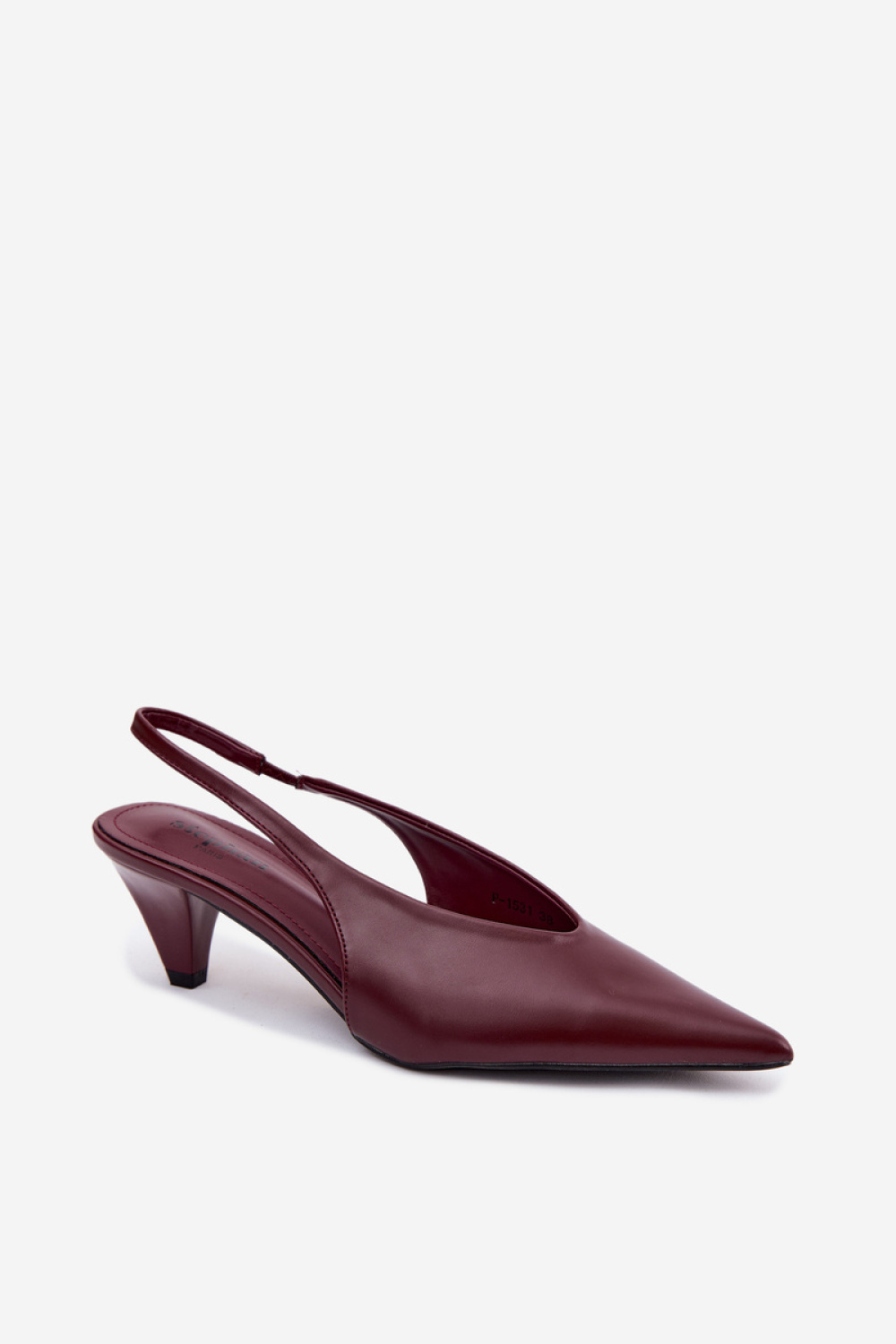 Sandały Model Sapphire P-1531 Bordo - Step in style - obrazek 2