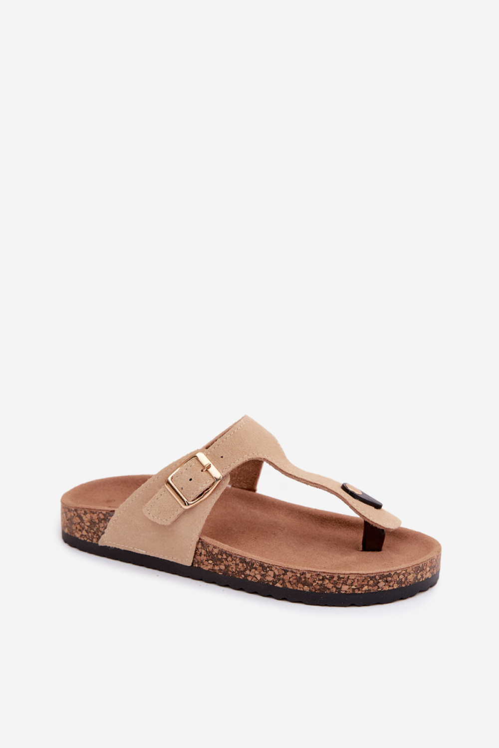 Sandał Japonki Model Honey 26SD21-101 Beige - Step in style - obrazek 2