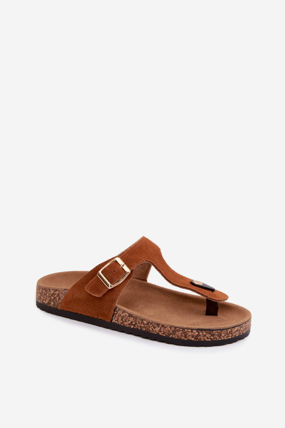 Sandał Japonki Model Honey 26SD21-101 Camel - Step in style - obrazek 2