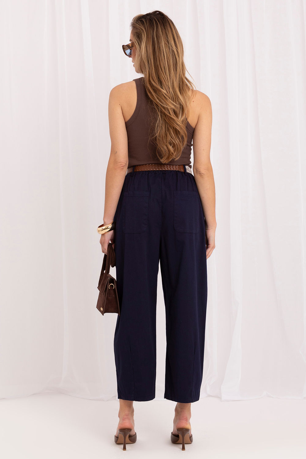 Spodnie Damskie Model IT-SP-FL9967SPL.75 Navy - Italy Moda - obrazek 3
