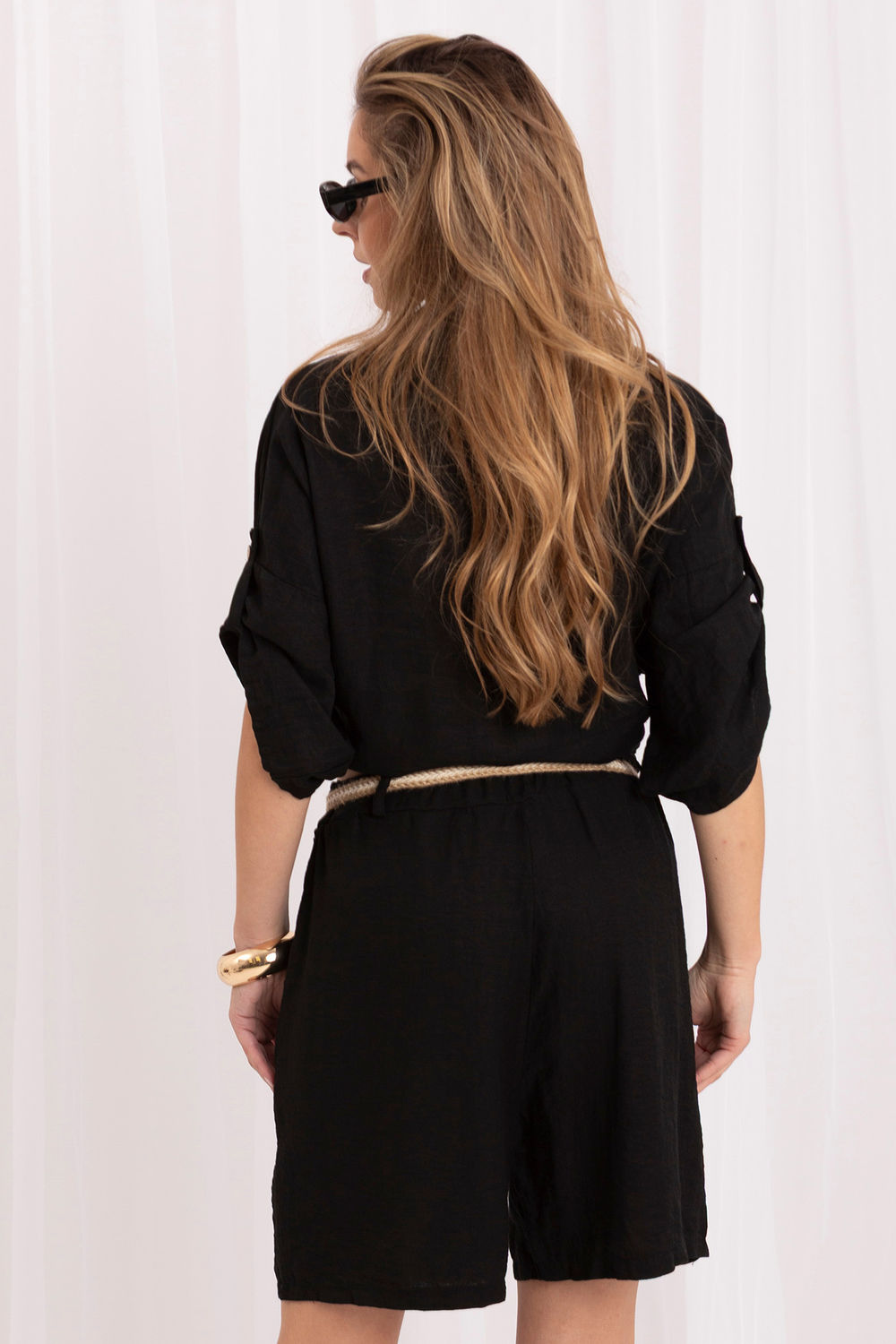 Szorty Damskie Model MI-SN-6620.72P Black - Italy Moda - obrazek 3
