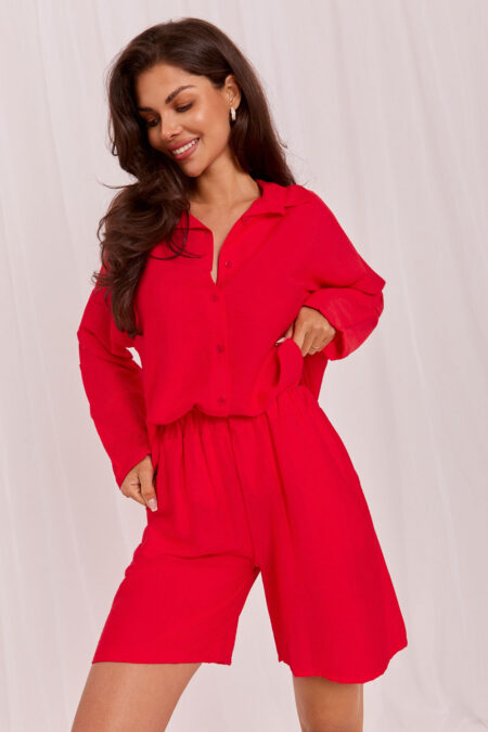 Spodnie Komplet Model IT-KMPL-10365.04 Red - Rue Paris