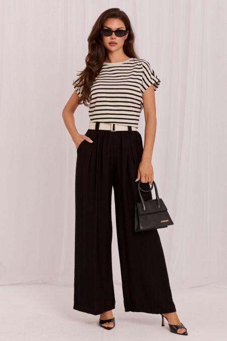 Spodnie Damskie Model IT-SP-10358.16 Black - Rue Paris