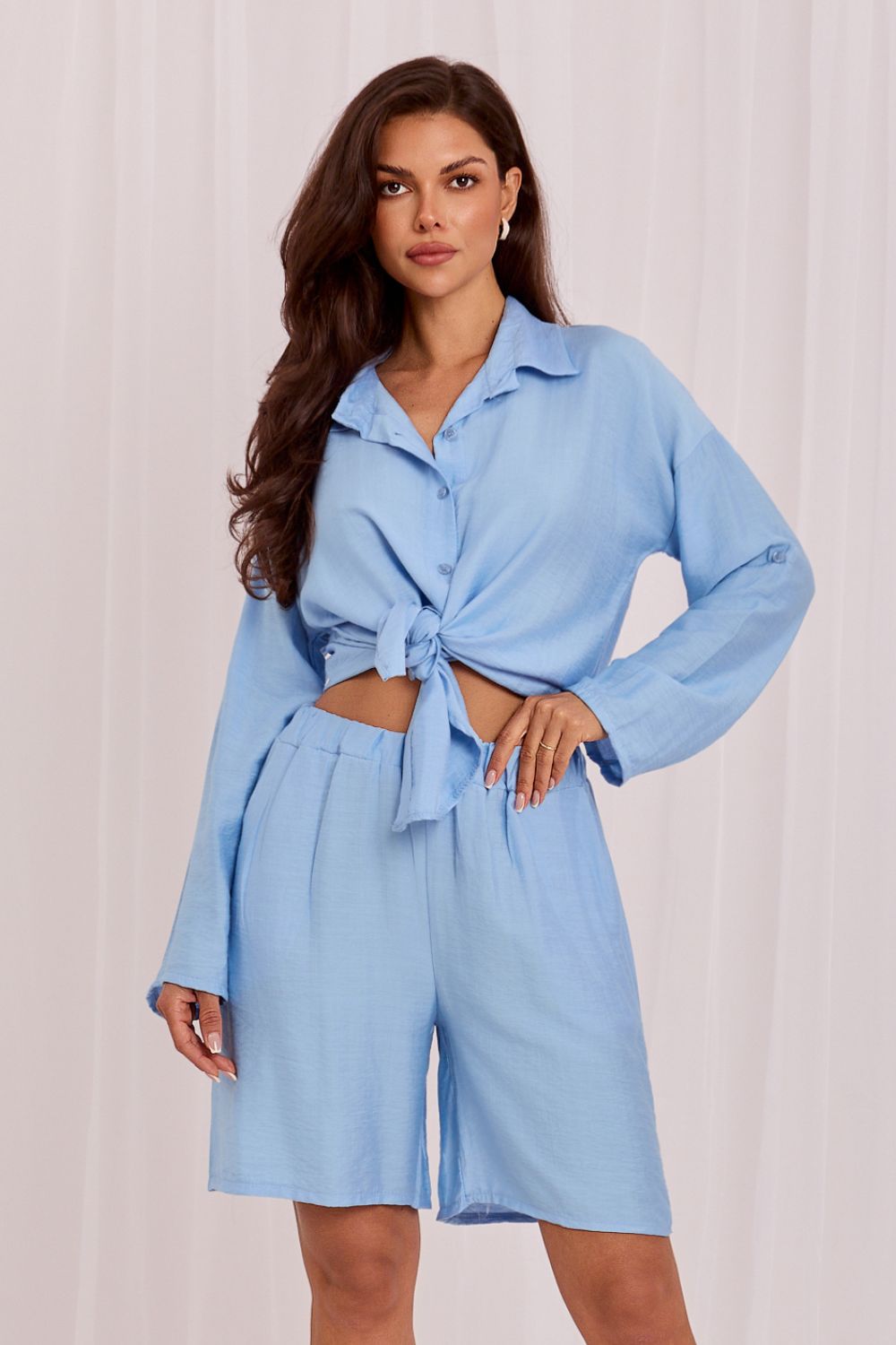 Spodnie Komplet Model IT-KMPL-10365.04 Light Blue - Rue Paris - obrazek 4