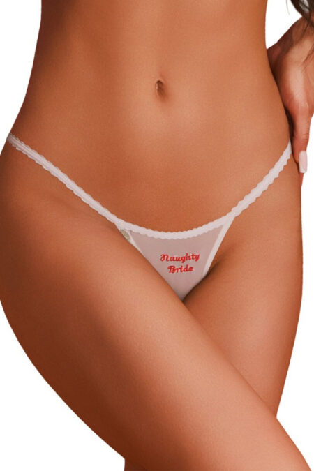 Stringi Model Bride Weddya Naughty 235930 White - Obsessive