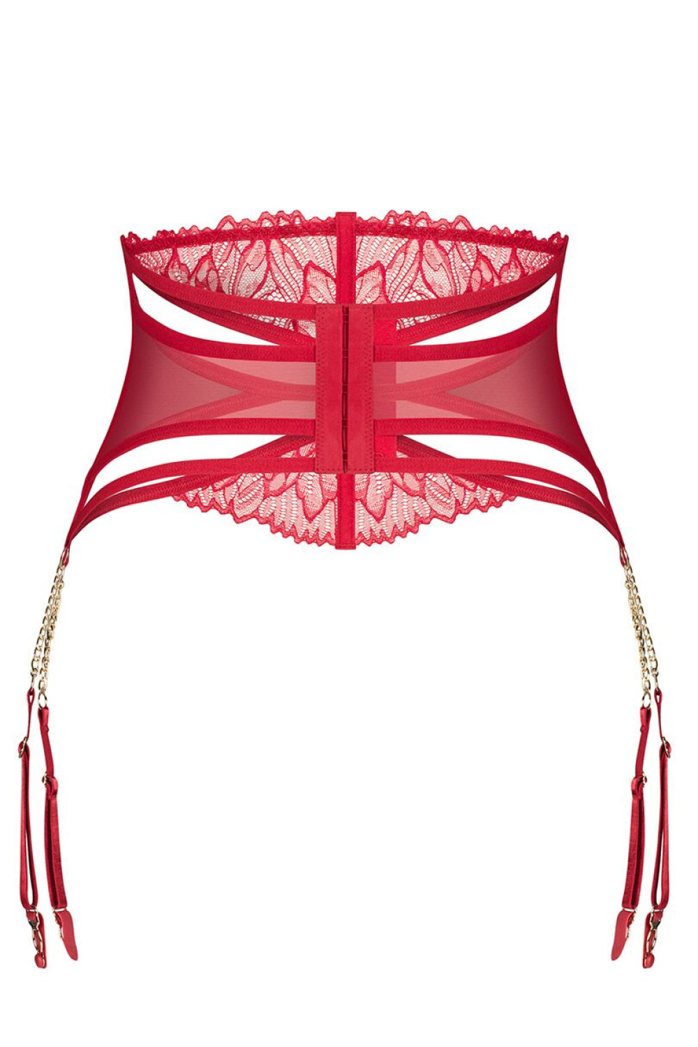 Pas do pończoch Model Matildea 218886 Red - Obsessive - obrazek 3