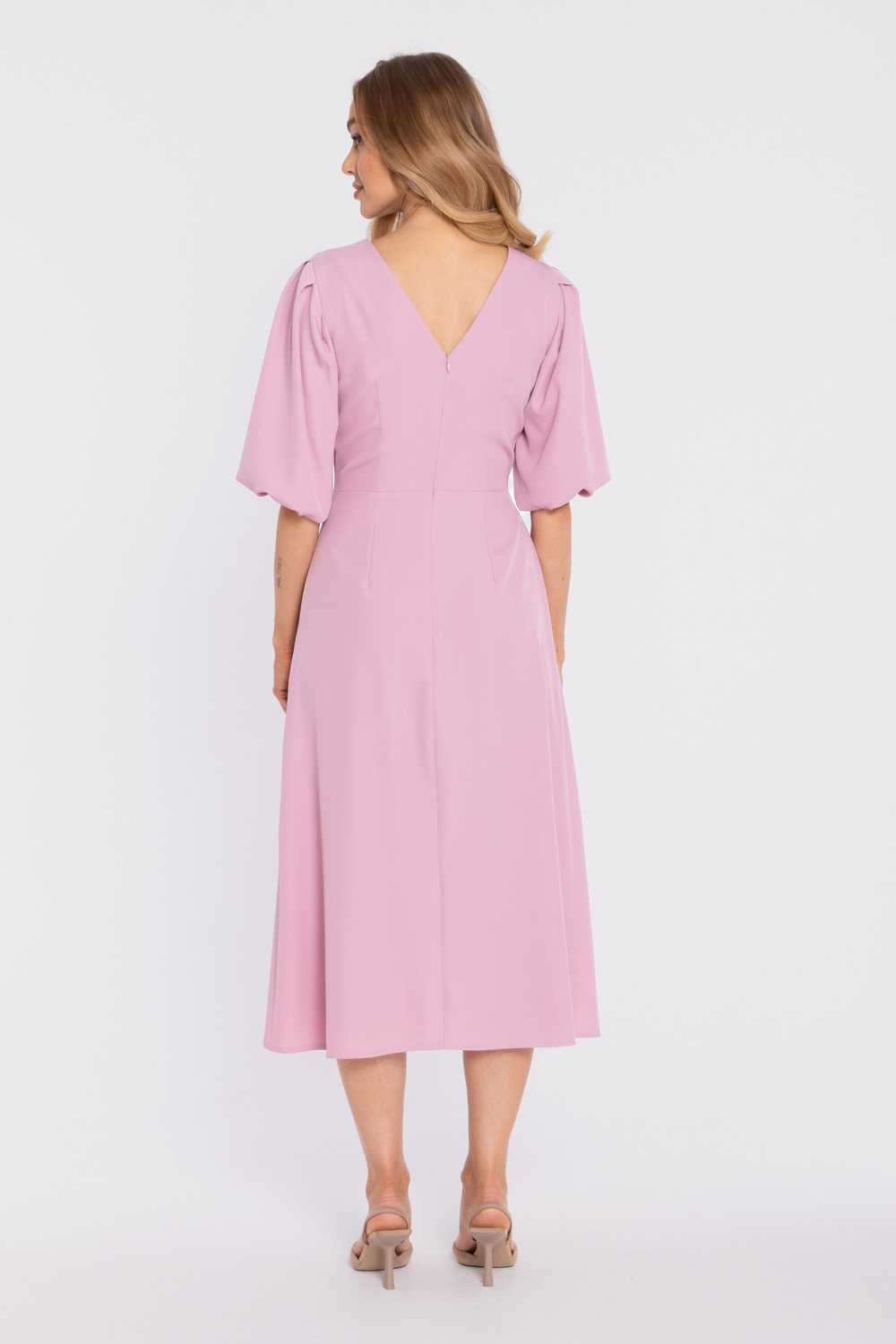 Sukienka Model MOE920 Powder Pink - Moe - obrazek 3