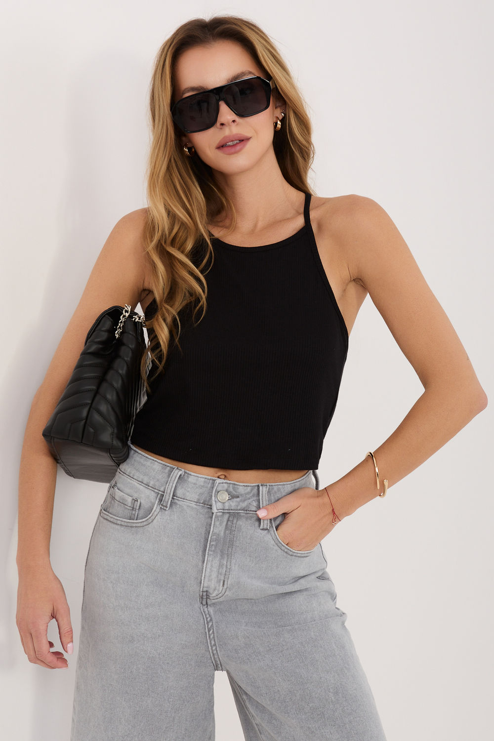 Koszulka Top Model D16068O02496A Black - Sublevel