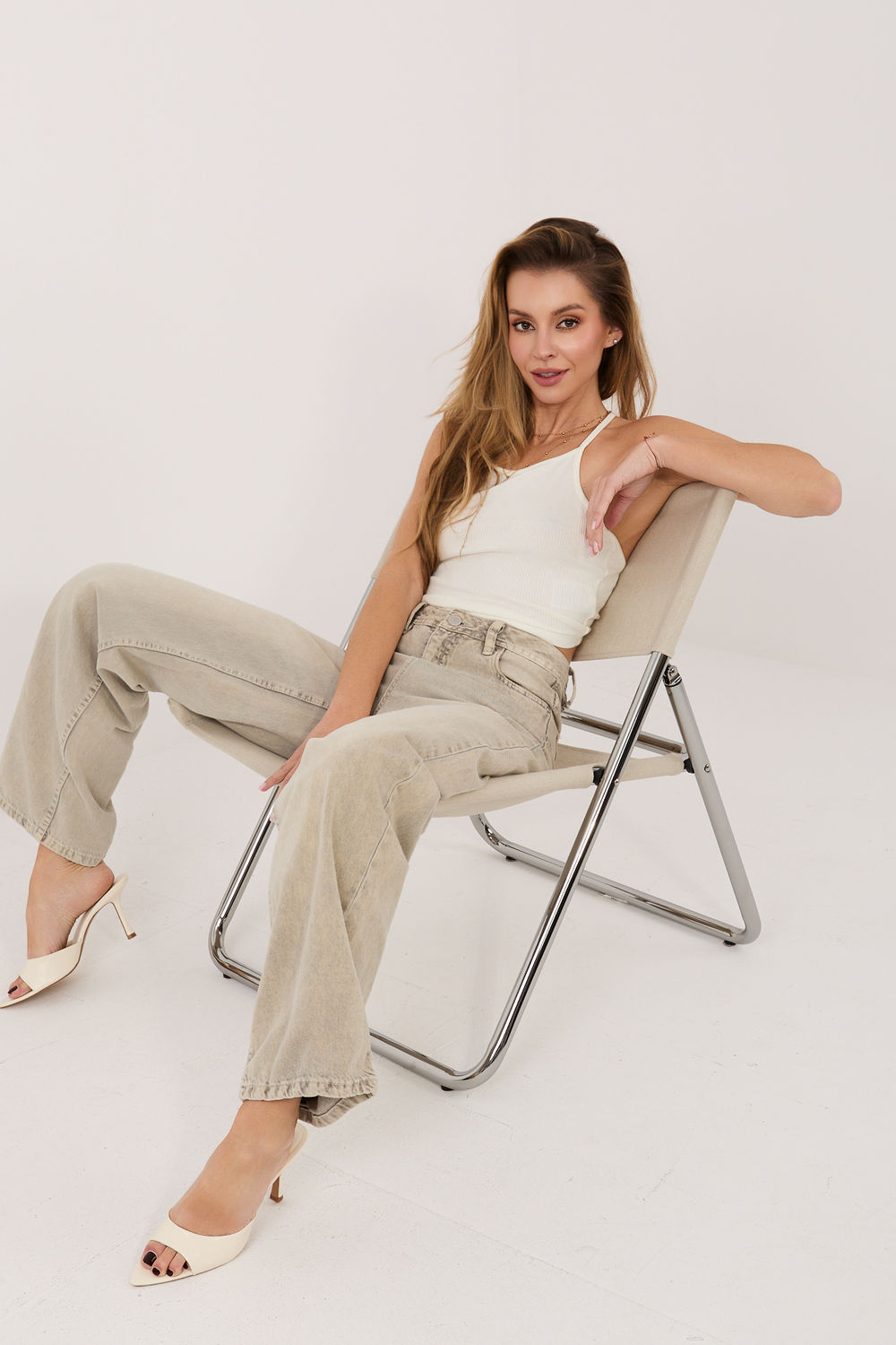 Koszulka Top Model D16068O02496A White - Sublevel - obrazek 2