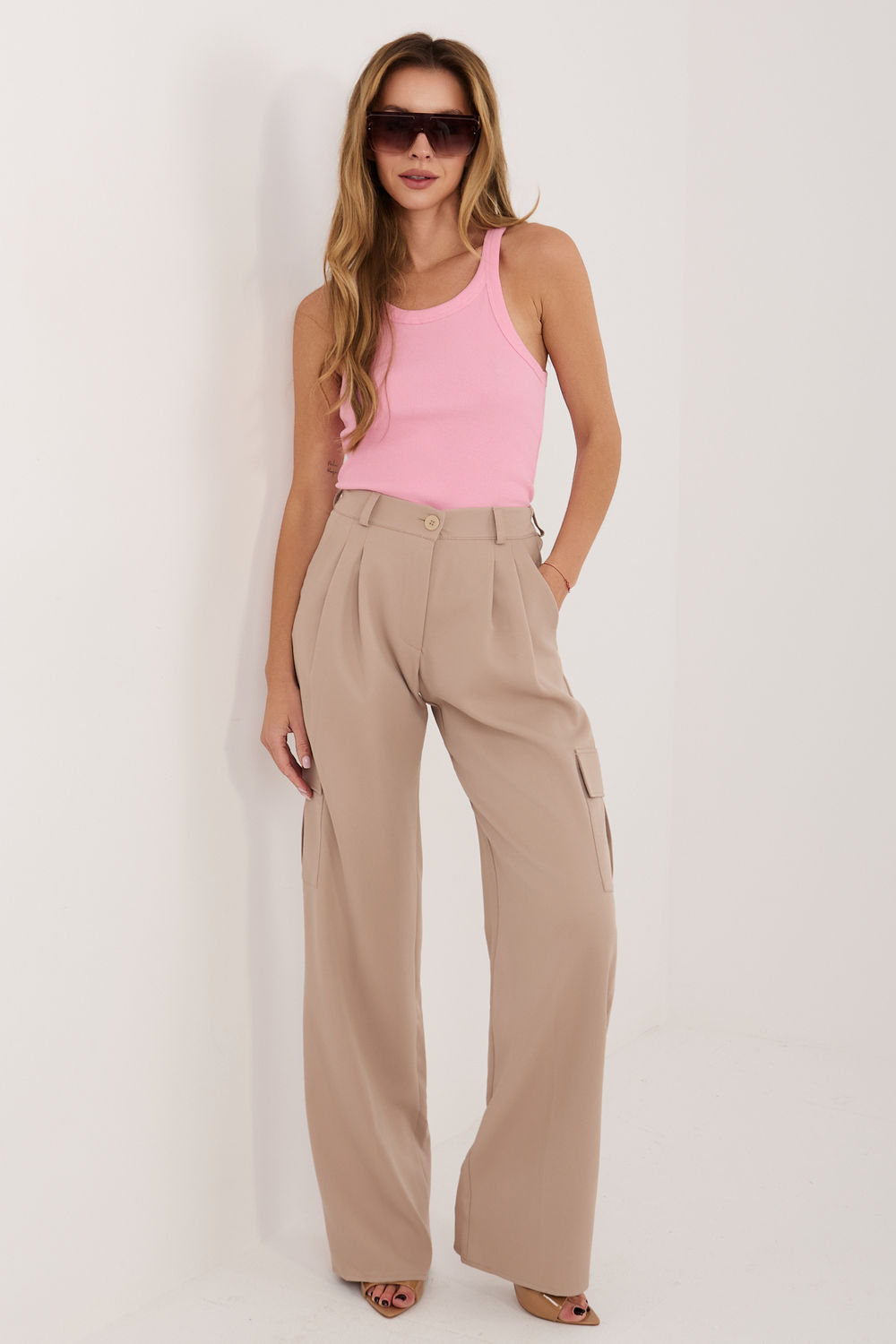 Koszulka Top Model RV-TP-A1363.01P Light Pink - Rue Paris