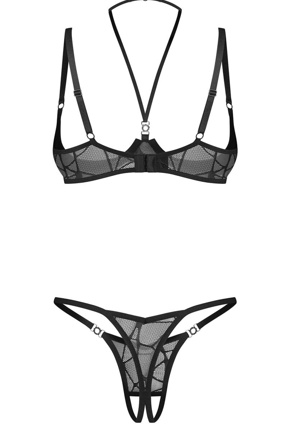 Komplet Model Olianna Fiszbiny 232417 Black - Obsessive - obrazek 4
