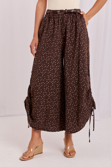 Spodnie Damskie Model MI-SP-631061.75 Dark Brown - Italy Moda