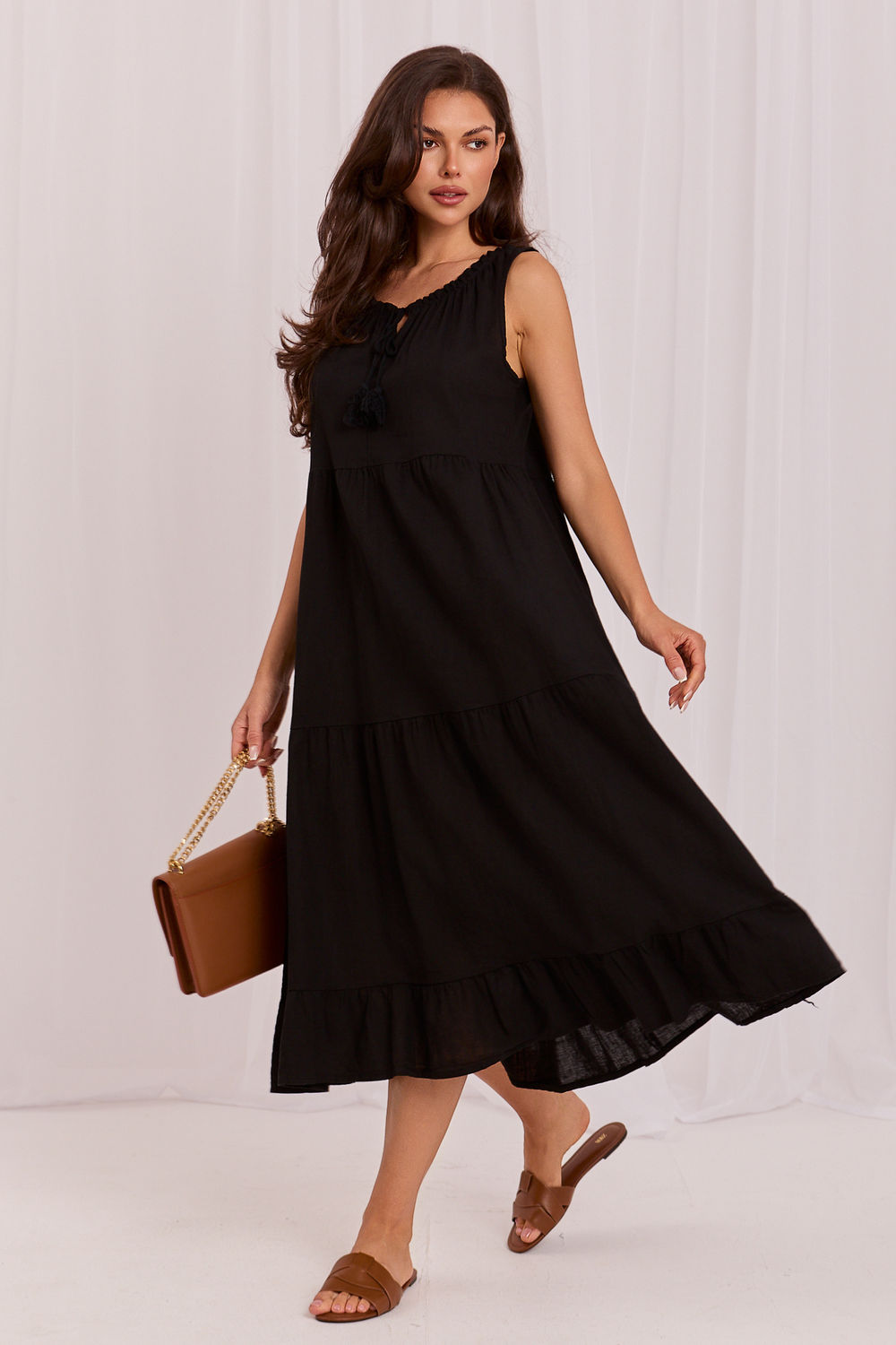 Sukienka Model IT-SK-A7153FLN.28 Black - Italy Moda - obrazek 2