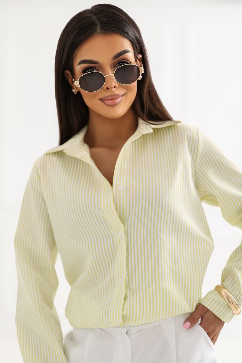 Koszula Damska Model IT-KS-92761.94 Light Yellow - Factory Price - obrazek 5