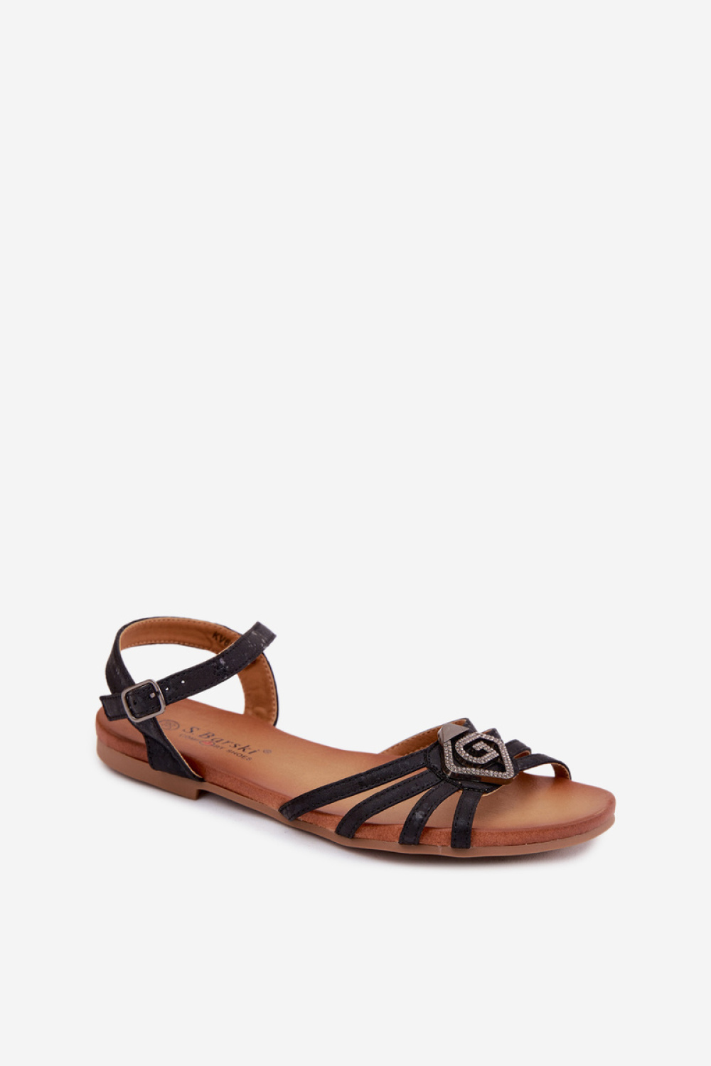 Sandały Model S.Barski KV61-6056 Black - Step in style - obrazek 2