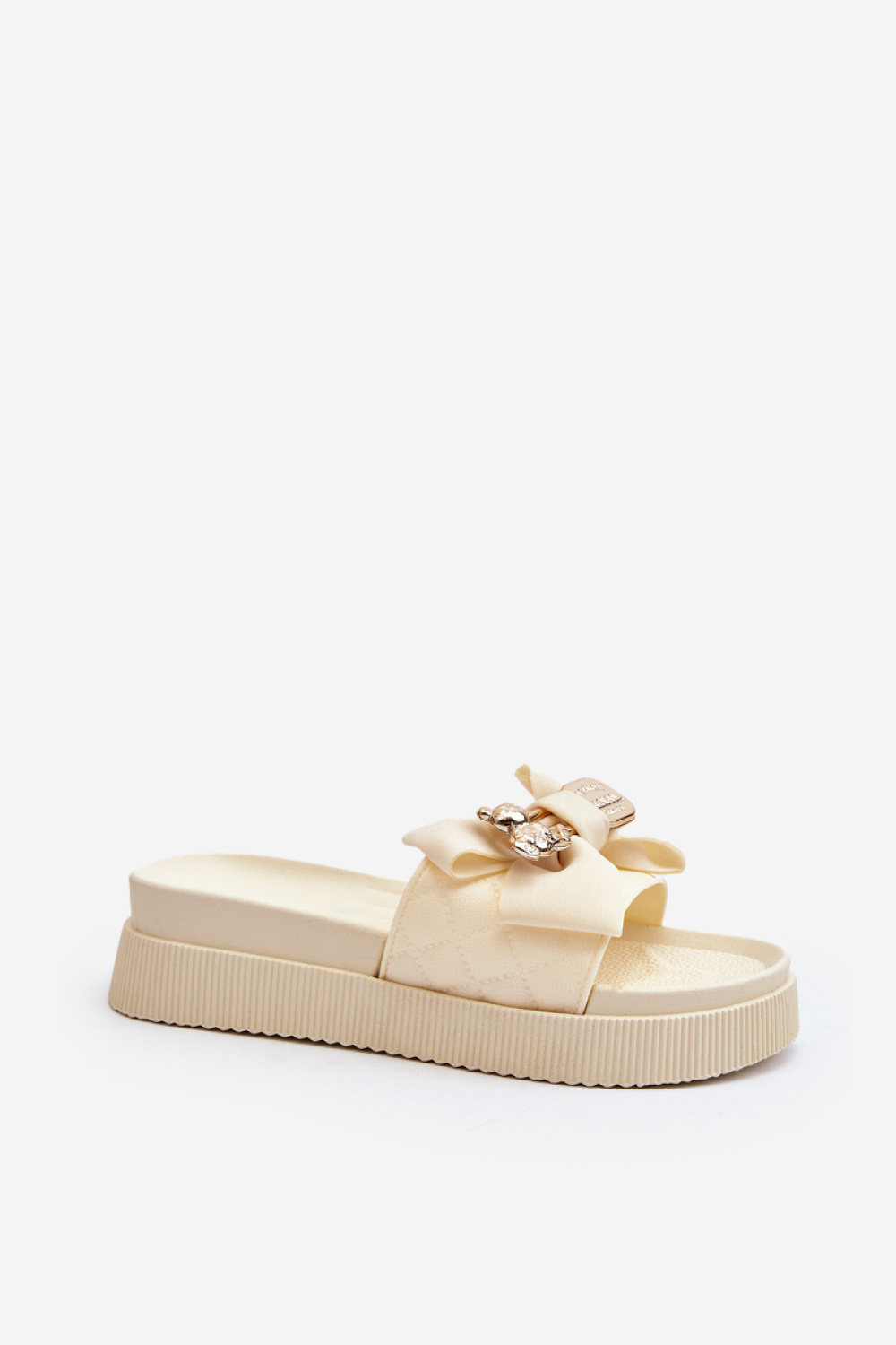 Sandał Klapki Modele Katterina SP50-3/BG146P Beige - Step in style - obrazek 3