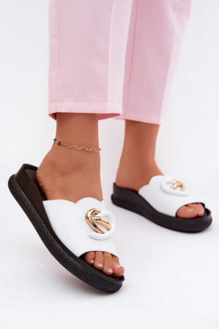 Sandał Klapki Model S.Barski KV61-6046 White - Step in style