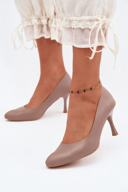 Szpilki Model Zazoo 1070 Taupe - Step in style