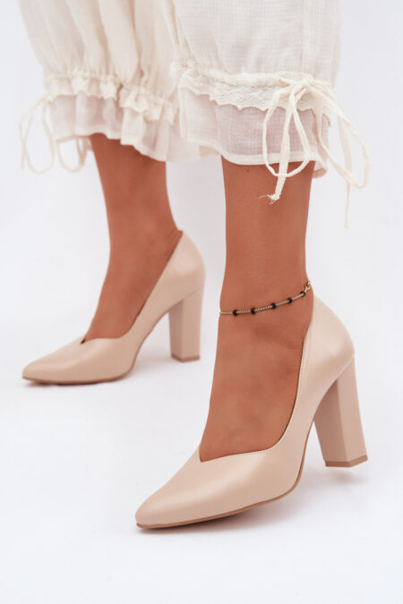 Czółenka Model Zazoo 853 Beige - Step in style