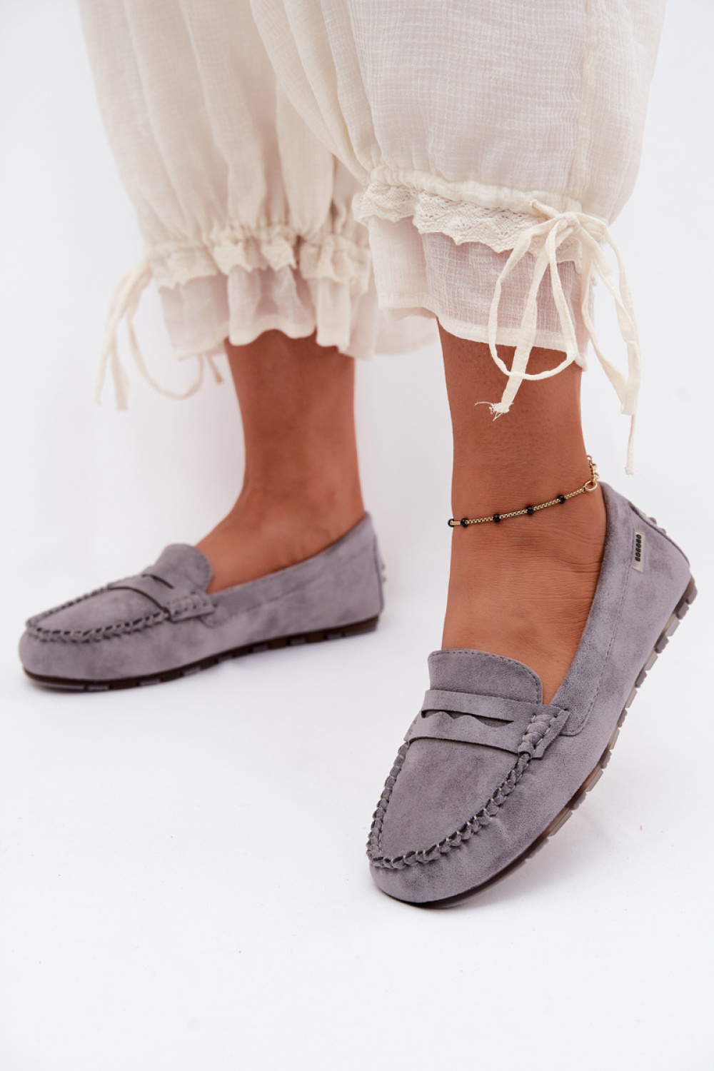 Mokasyny Model Galadriel F79-2 Grey - Step in style