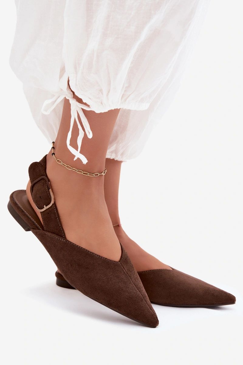 Baleriny Model Tanelia 9755 Czekolada - Step in style - obrazek 2
