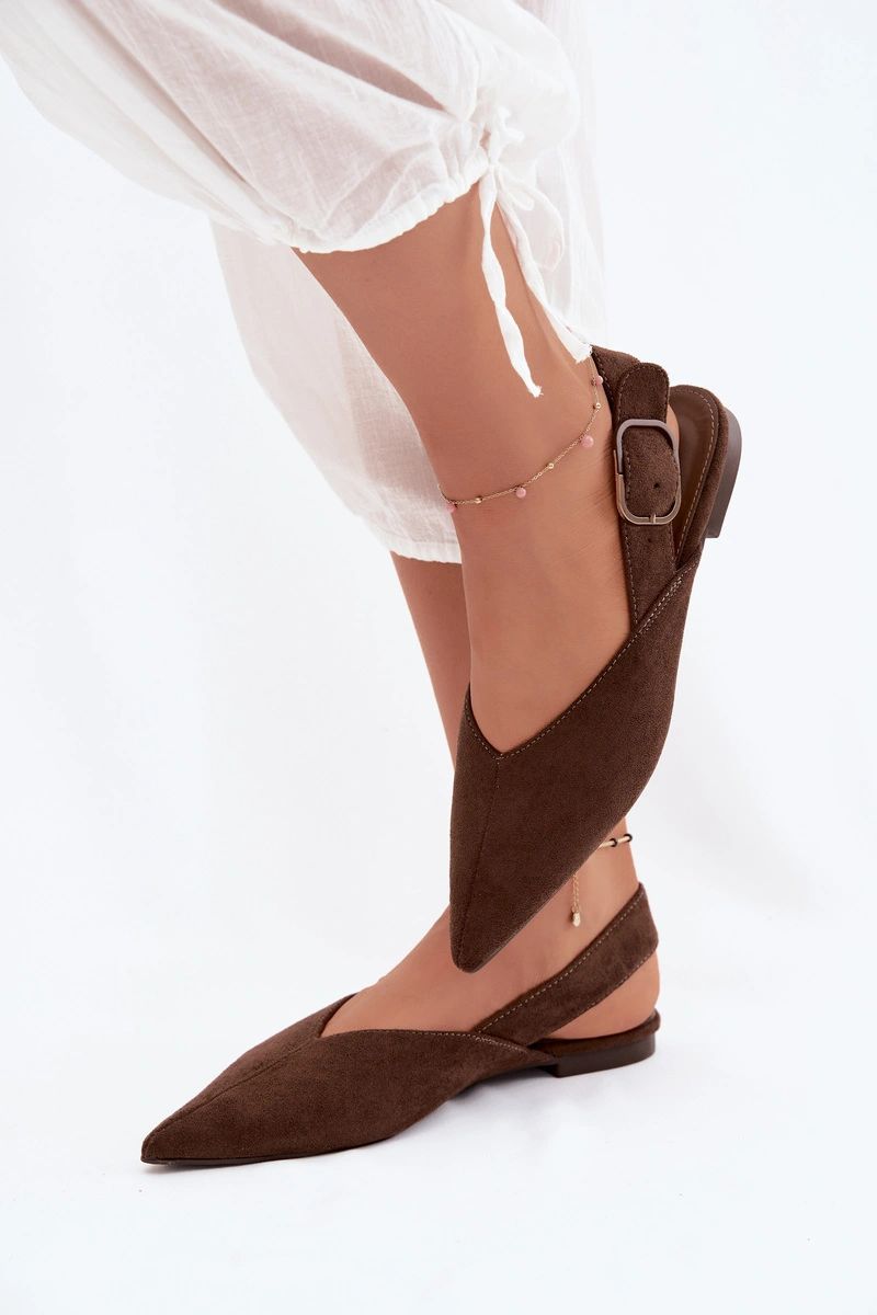 Baleriny Model Tanelia 9755 Czekolada - Step in style - obrazek 3