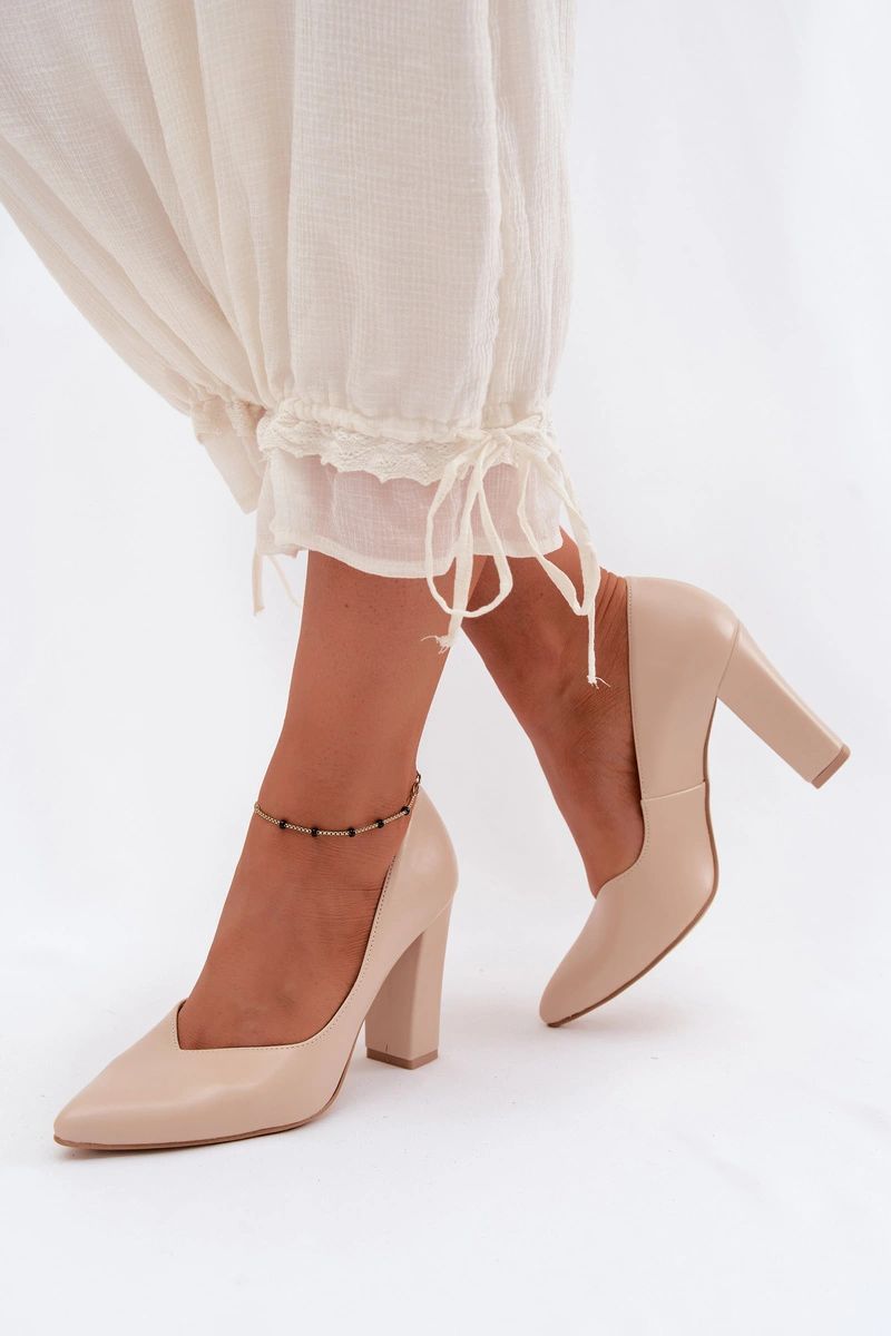 Czółenka Model Zazoo 853 Beige - Step in style - obrazek 3
