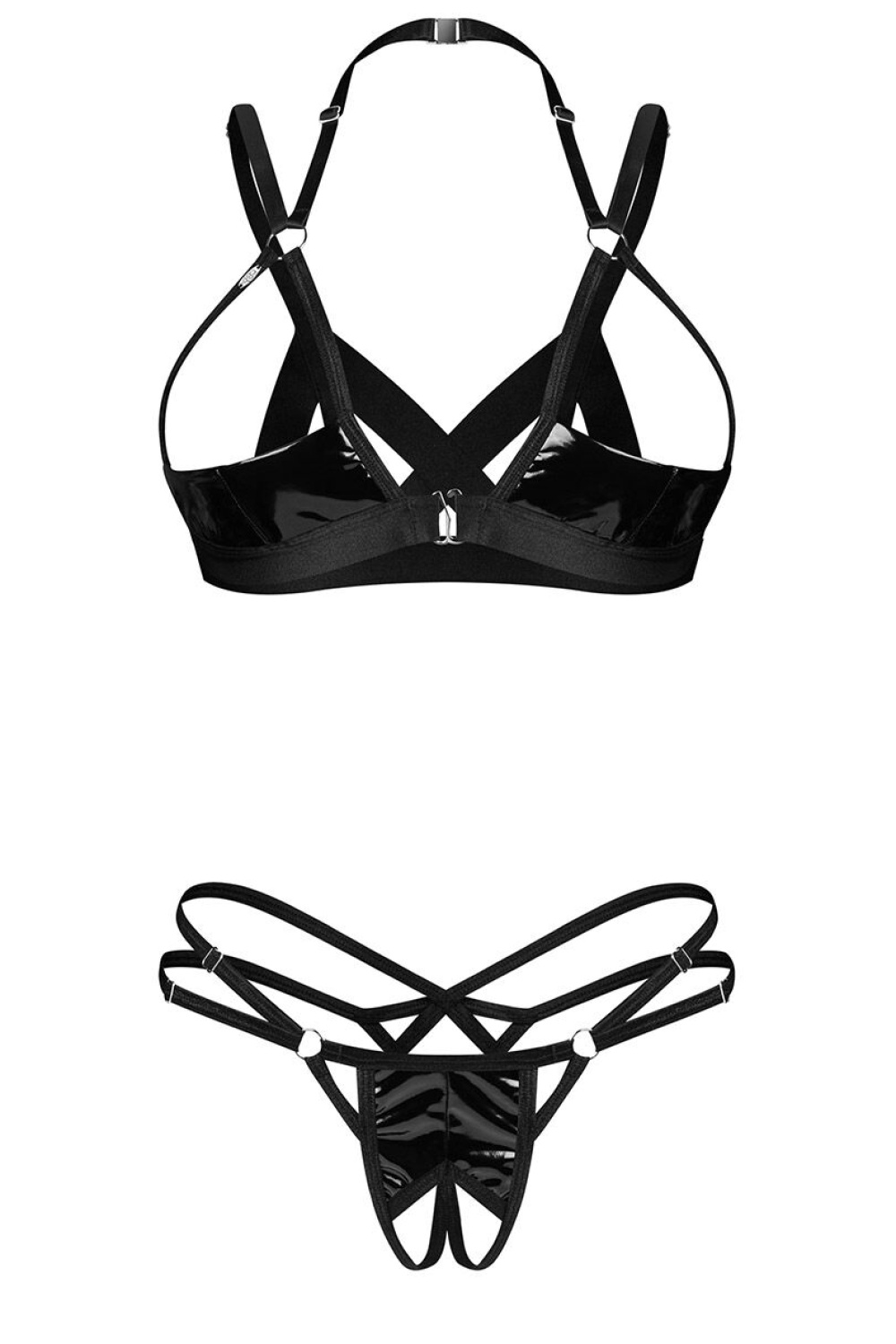 Komplet Model Keira Lise Otwarty 216648 Black - Obsessive - obrazek 2