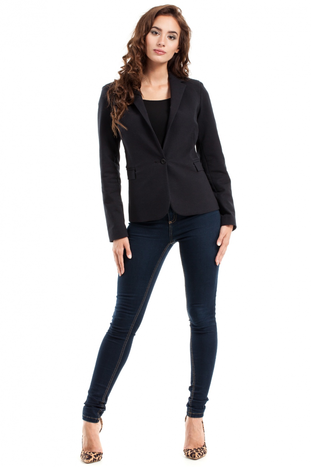 Żakiet Model MOE243 Black - Moe - obrazek 2