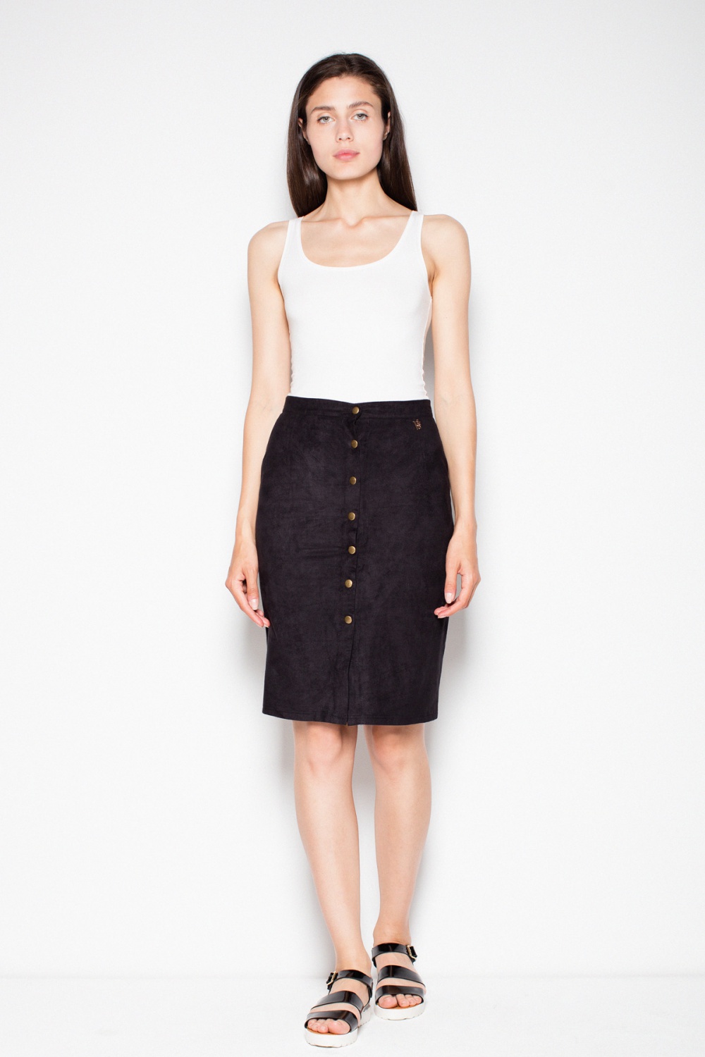 Spódnica Model VT049 Black - Venaton - obrazek 2