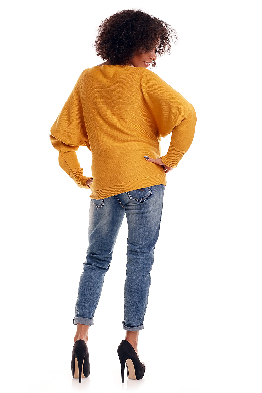 Sweter model 70003C Mustard - PeeKaBoo - obrazek 4