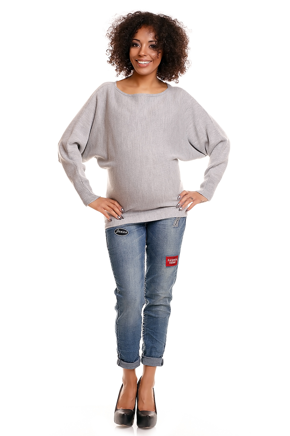 Sweter model 70003C Light Gray - PeeKaBoo - obrazek 2