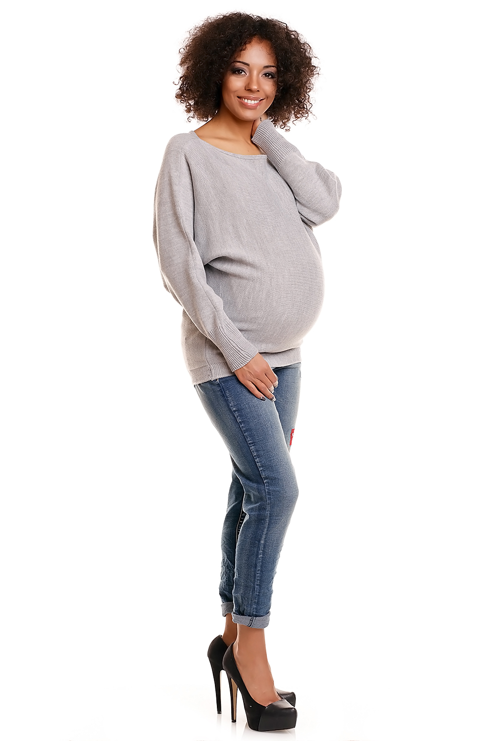 Sweter model 70003C Light Gray - PeeKaBoo - obrazek 3