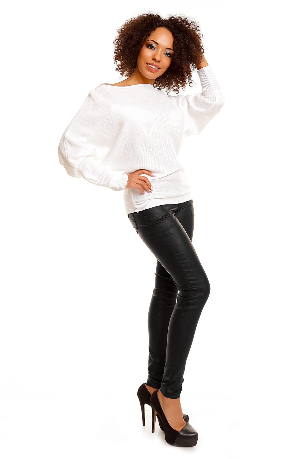 Sweter model 70003 White - PeeKaBoo - obrazek 3