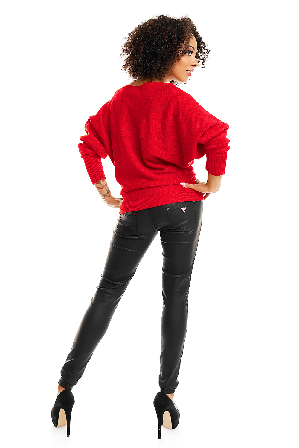 Sweter model 70003 Neon Coral - PeeKaBoo - obrazek 3