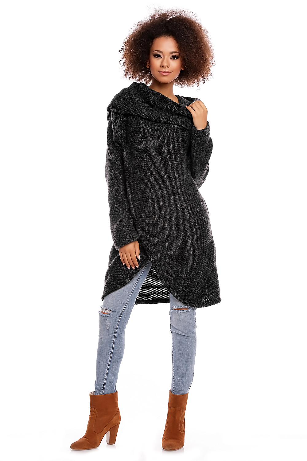 Sweter model 30051 Black - PeeKaBoo - obrazek 2
