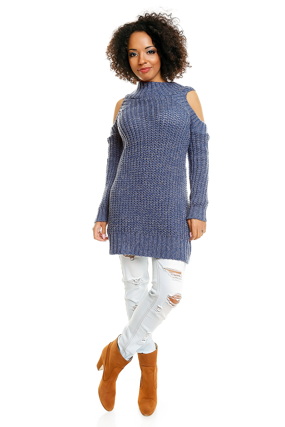 Sweter model 30040 Jeans - PeeKaBoo - obrazek 2
