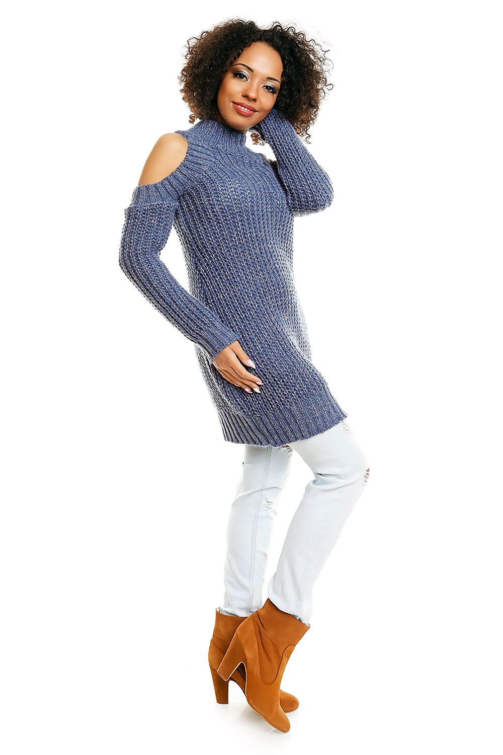 Sweter model 30040 Jeans - PeeKaBoo - obrazek 3