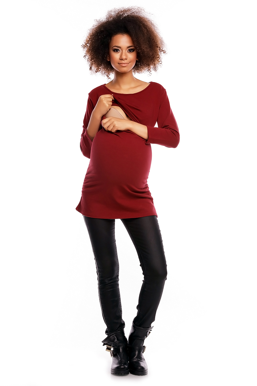 Tunika model 1474 Crimson - PeeKaBoo - obrazek 2