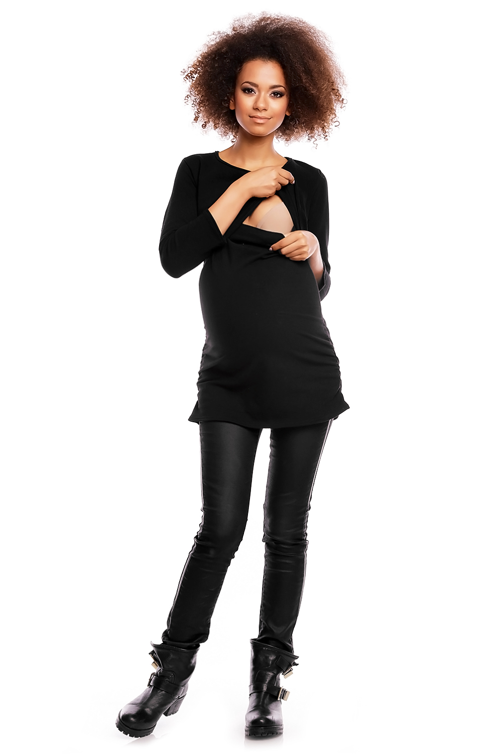 Tunika model 1474 Black - PeeKaBoo - obrazek 2