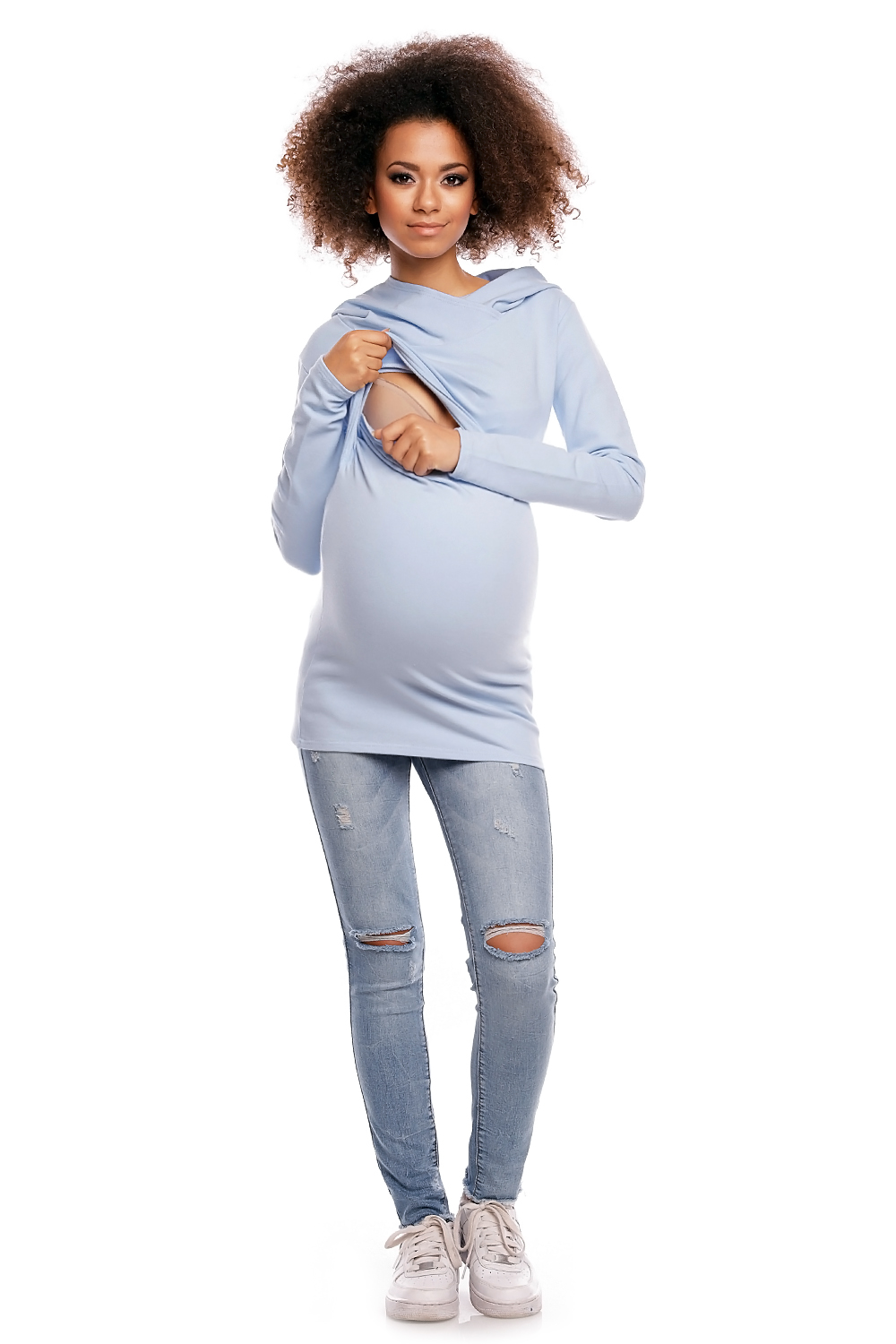 Bluza model 1473 Sky Blue - PeeKaBoo - obrazek 2